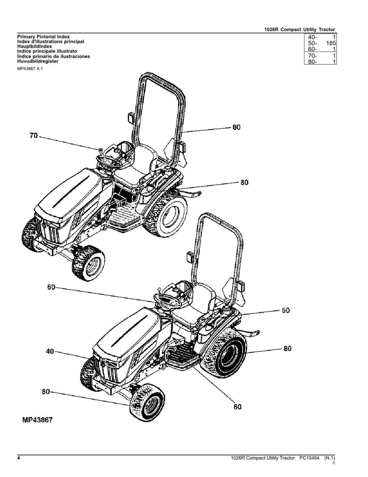 tractor diagram parts