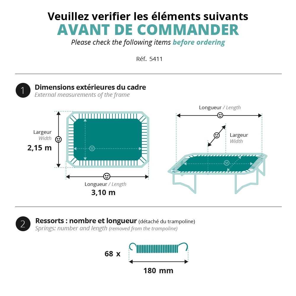 trampoline parts diagram