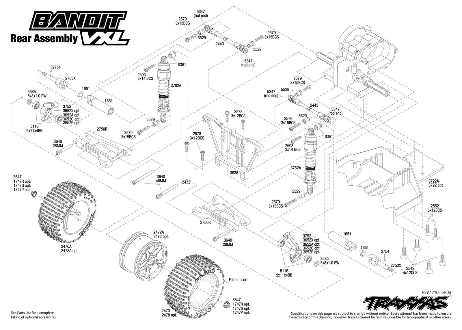 traxxas t maxx 3.3 parts diagram