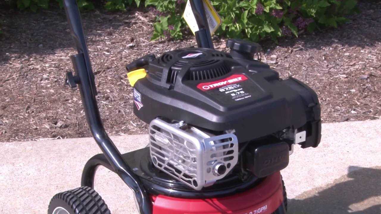 troy bilt 2800 psi pressure washer parts diagram