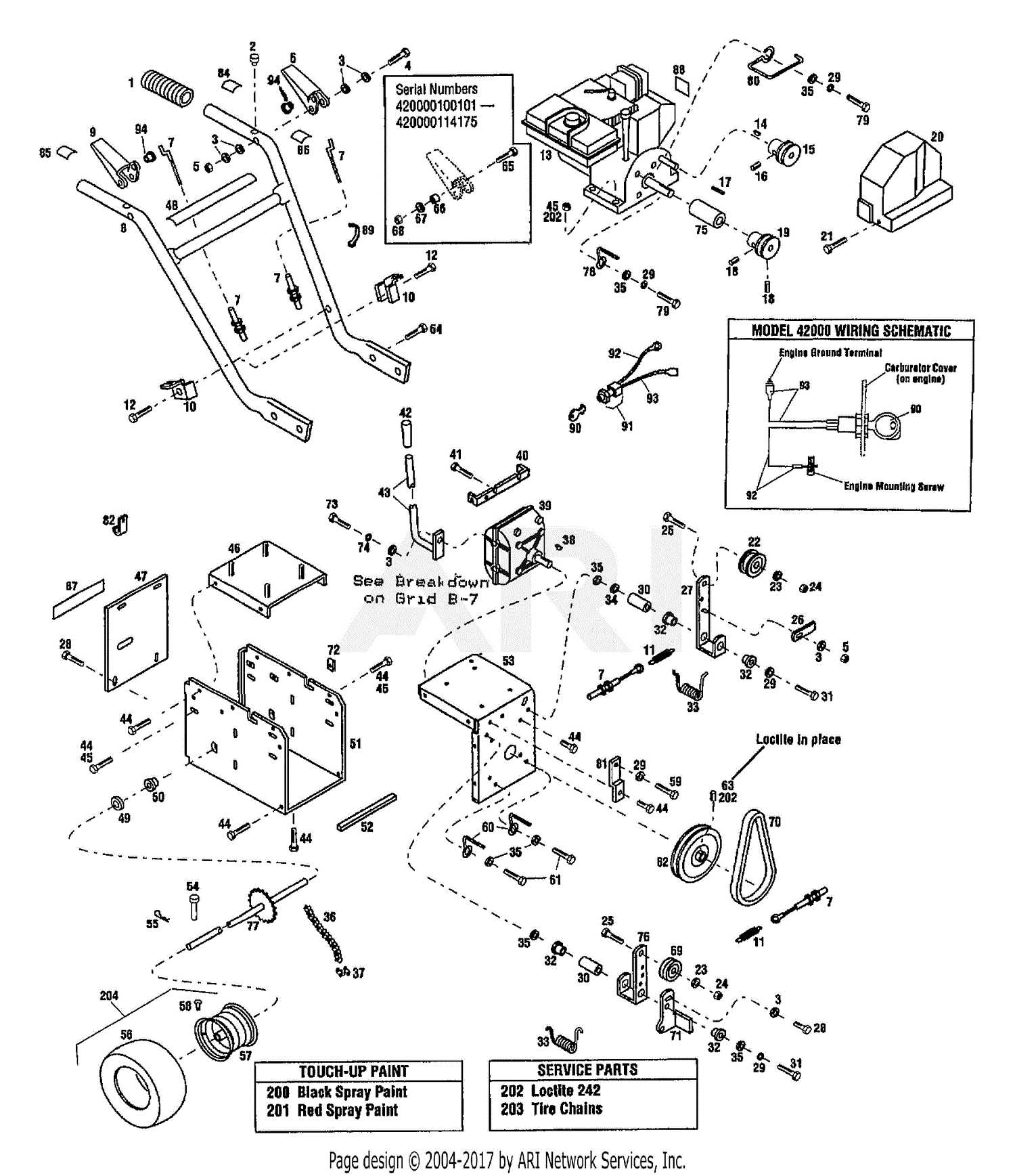 troy bilt snowblower parts diagram