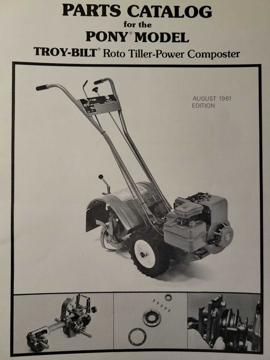 troy bilt tiller horse parts diagram