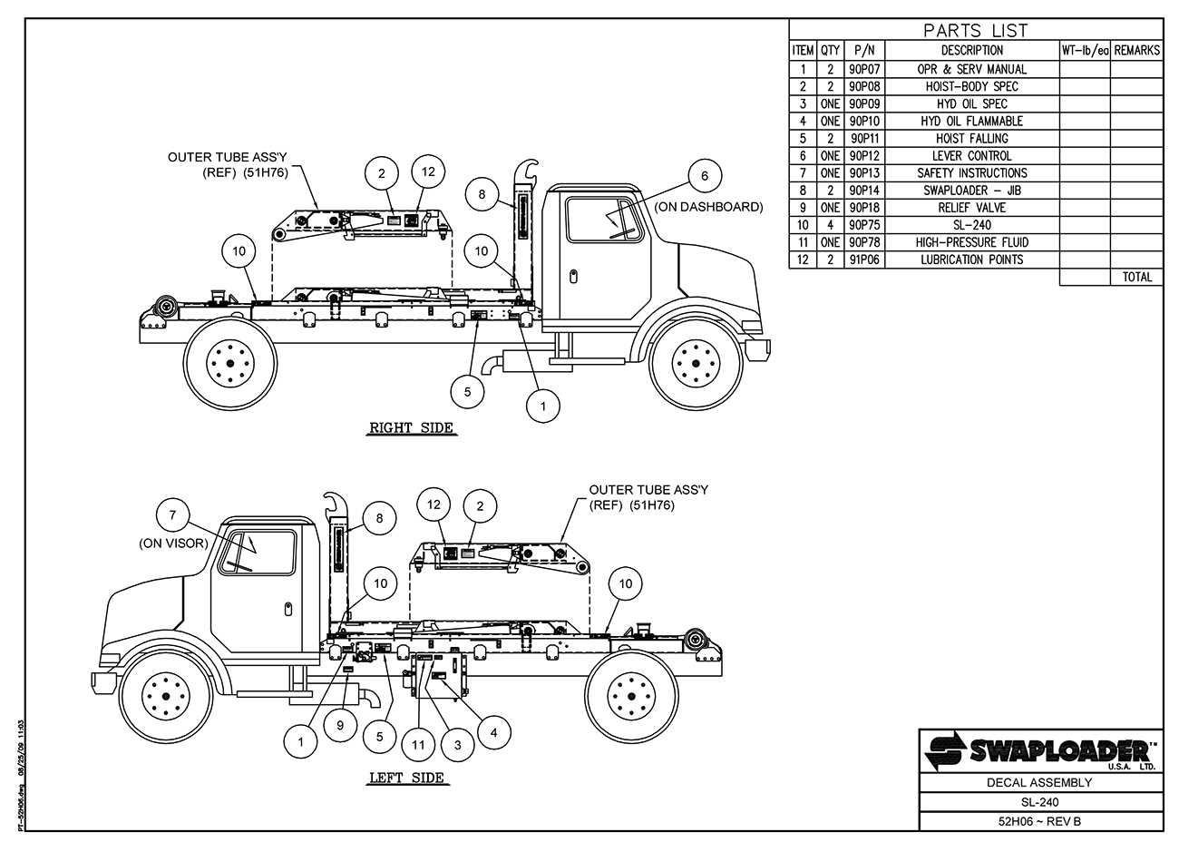 truck body parts diagram