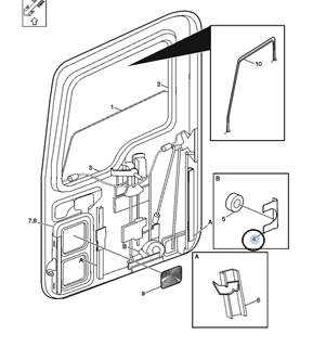 truck door parts diagram