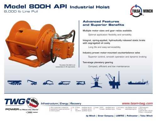 tulsa winch parts diagram