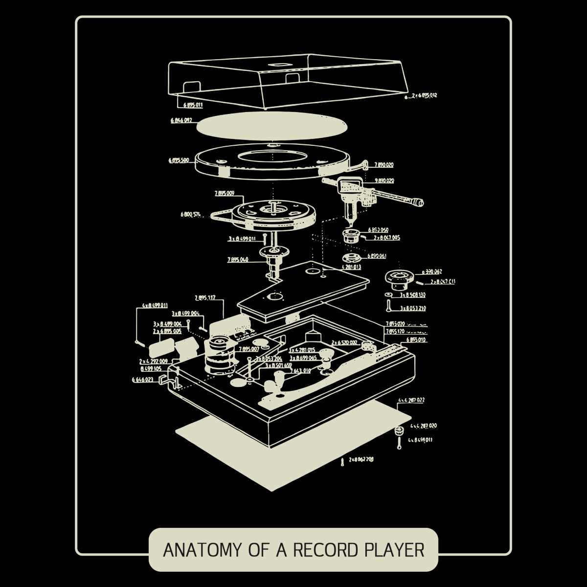 turntable parts diagram