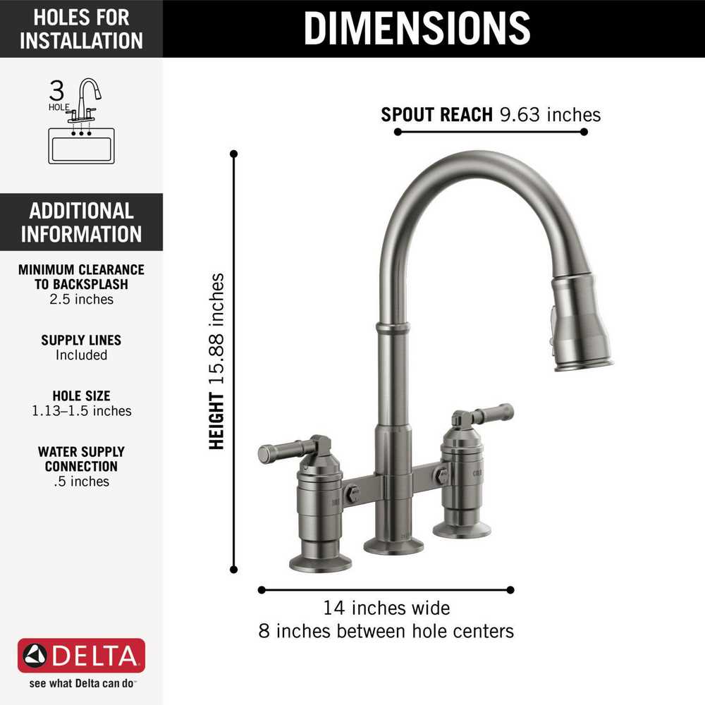 two handle kitchen faucet parts diagram