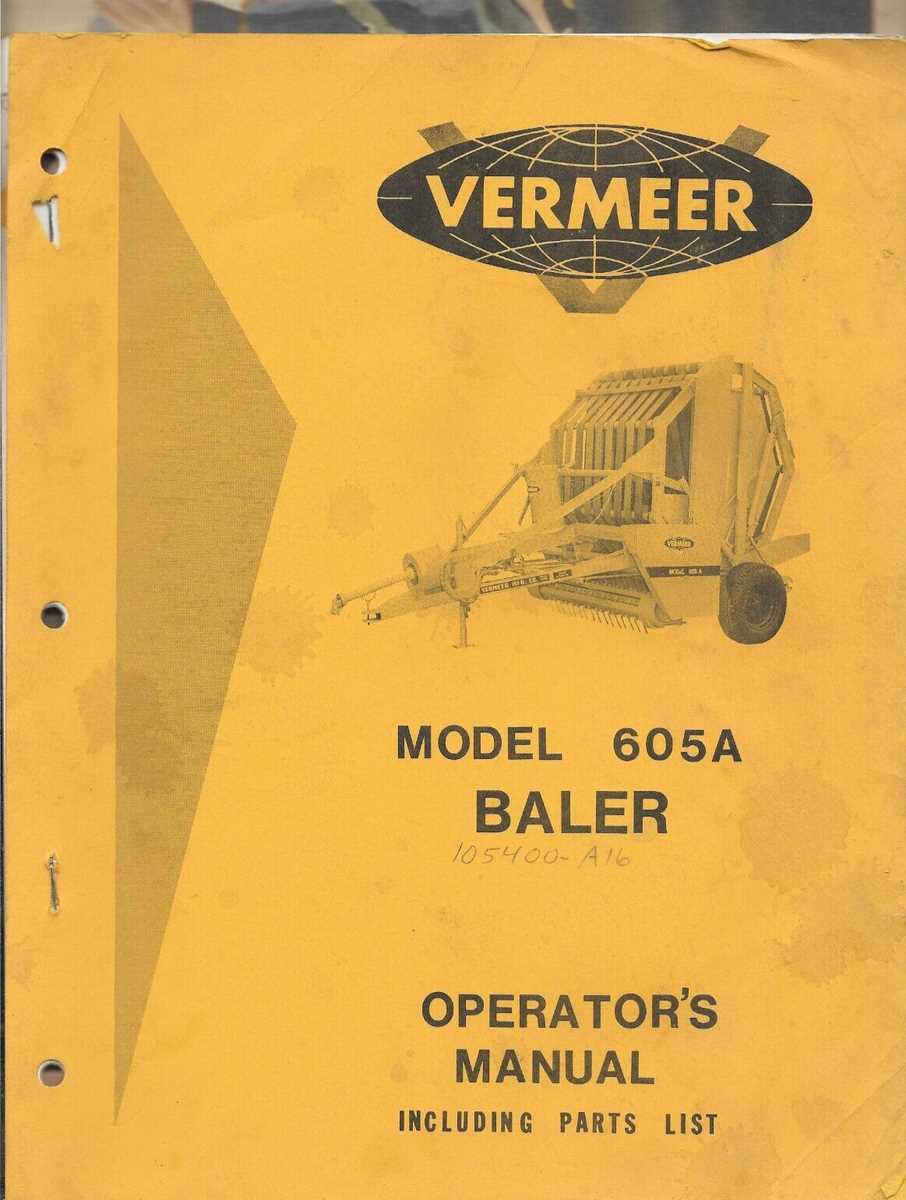 vermeer baler parts diagram