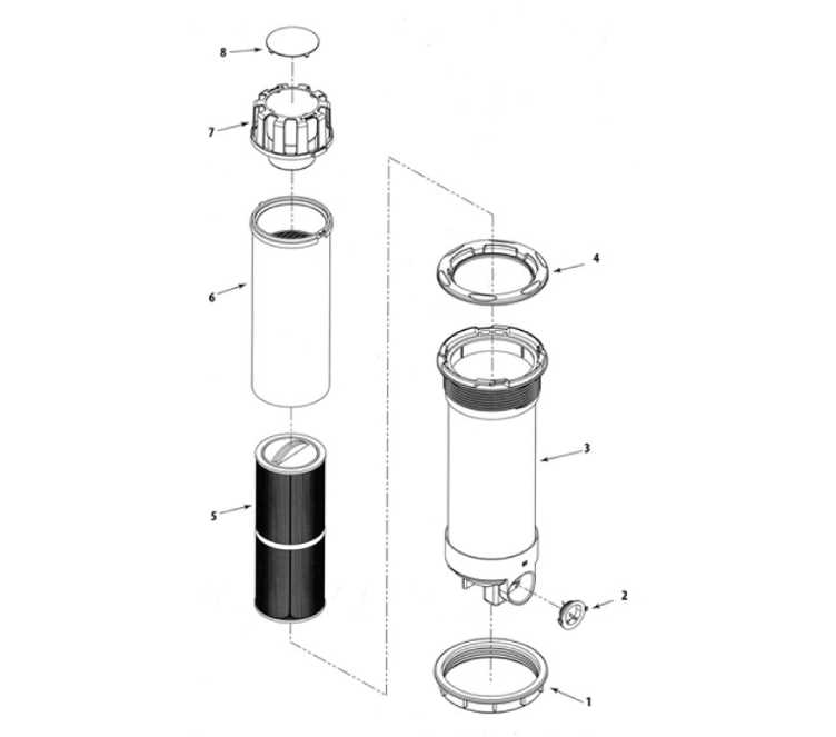 waterway sand filter parts diagram