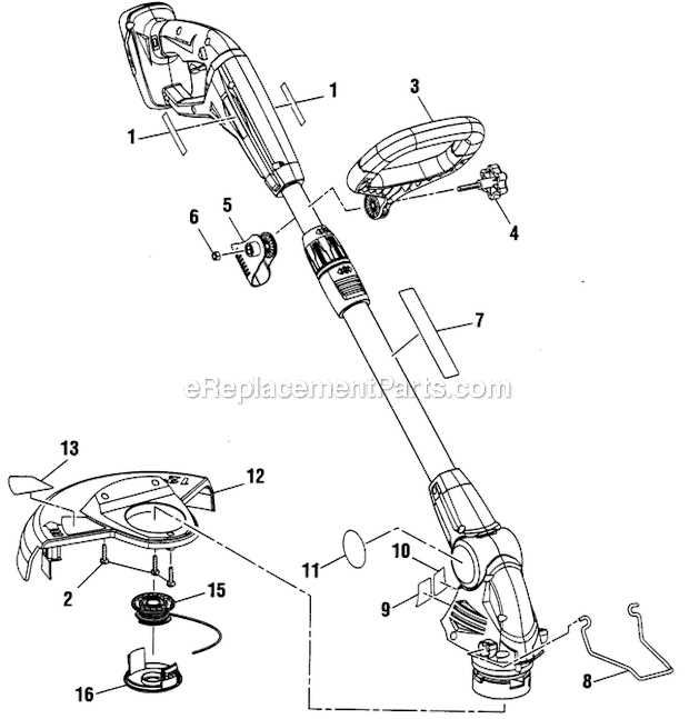 weed eater parts diagram