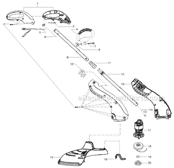 weedeater parts diagram