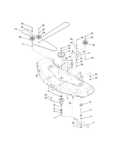 wheel horse mower deck parts diagram