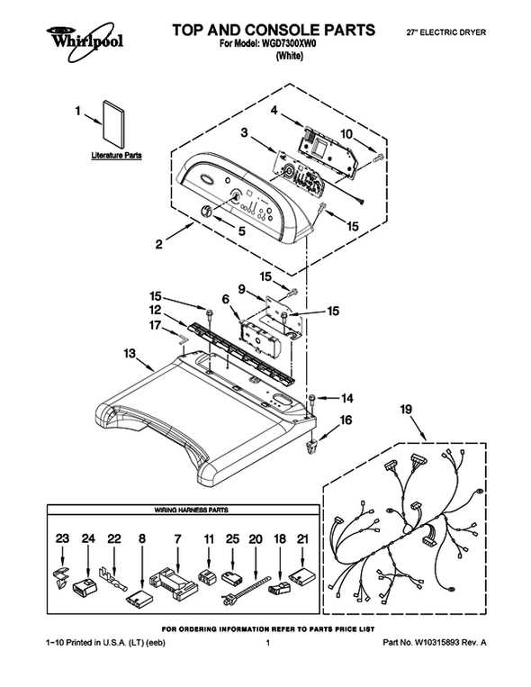 whirlpool cabrio dryer parts diagram