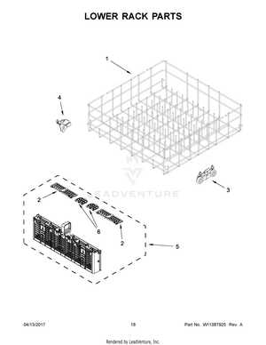 whirlpool gold series dishwasher parts diagram