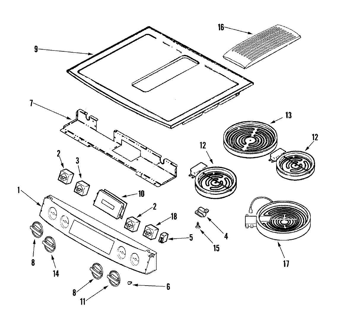 whirlpool oven parts diagram