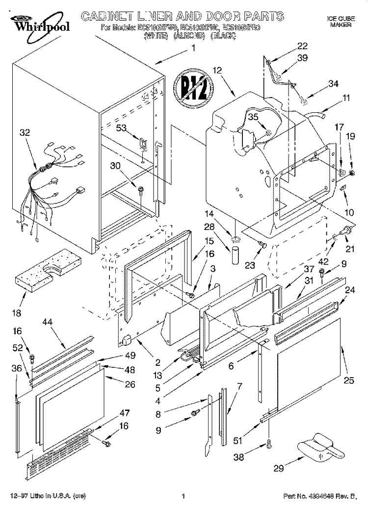 whirlpool parts diagrams