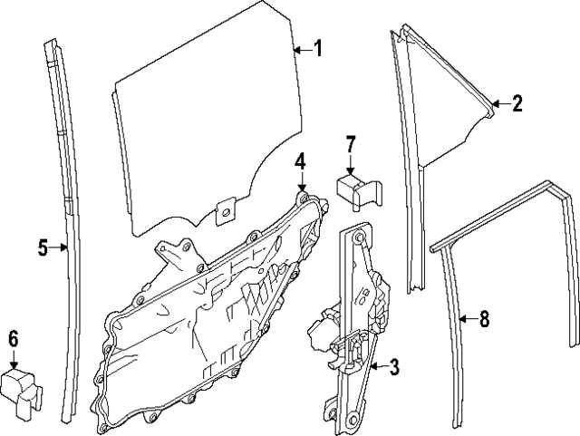 window regulator parts diagram