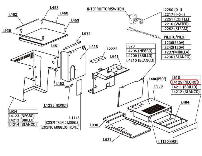 wolf cooktop parts diagram