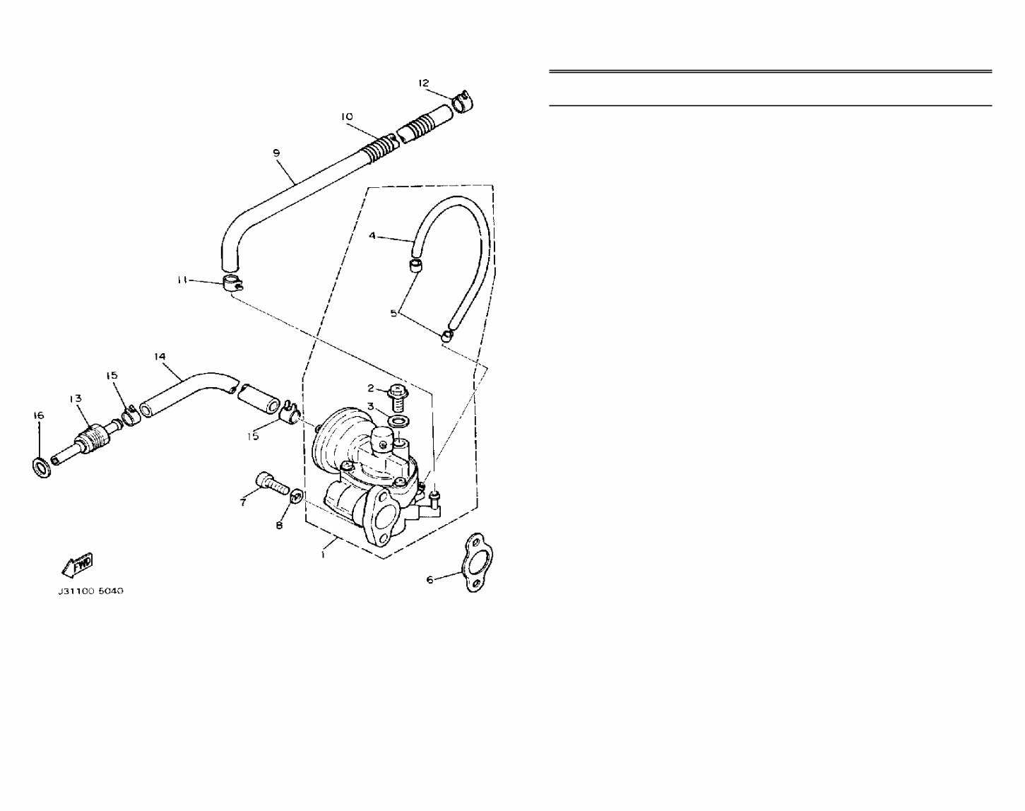 yamaha g16 parts diagram