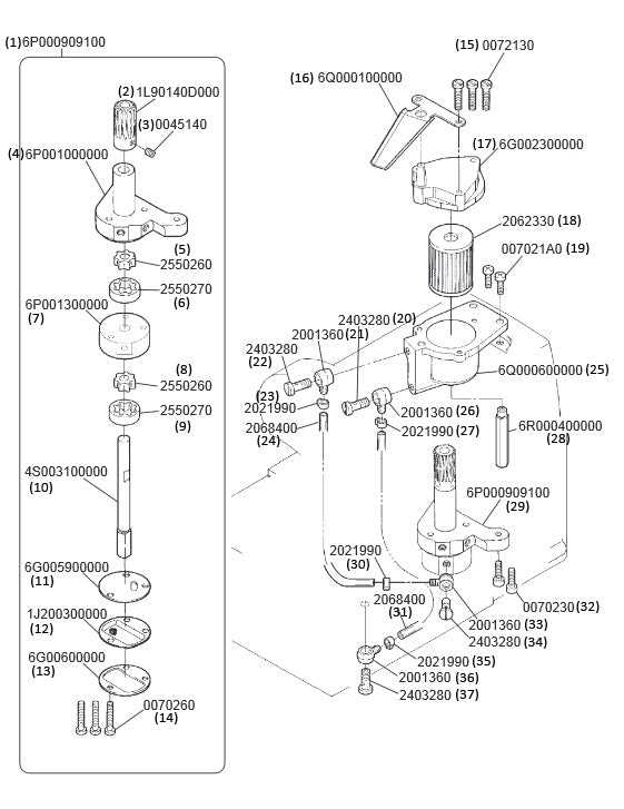 yamaha tilt and trim parts diagram