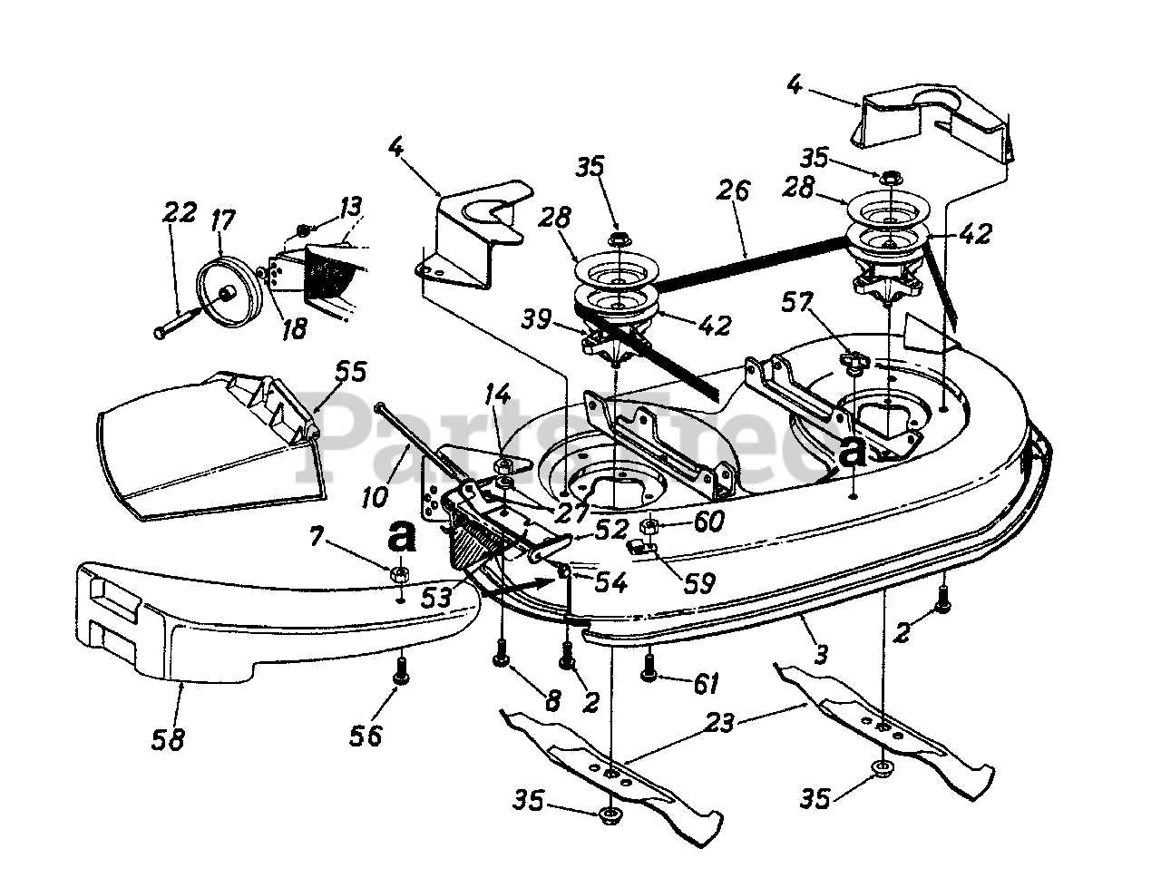 yardman lawn mower parts diagram