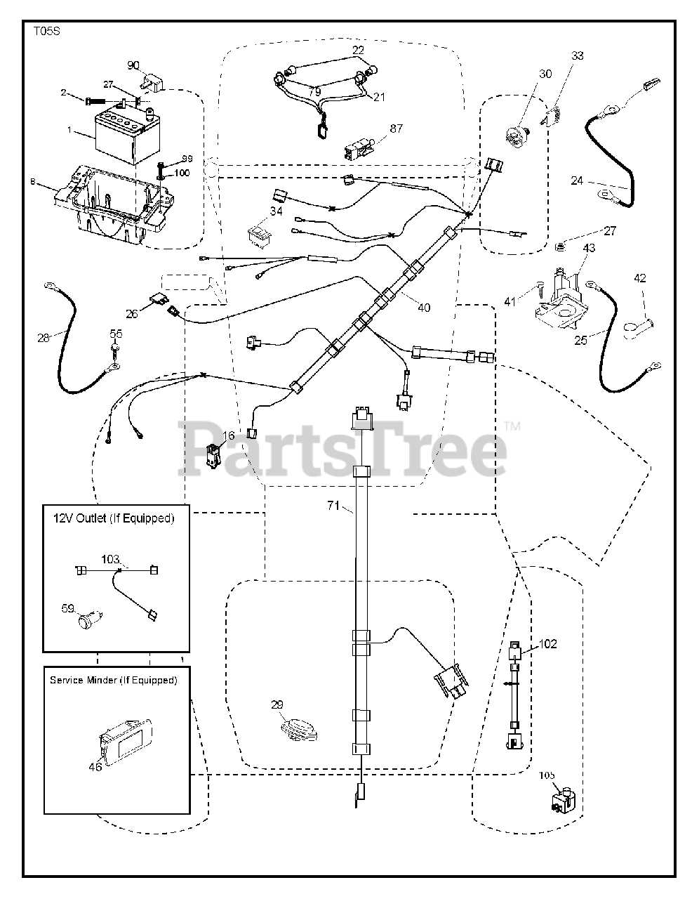 yth18542 parts diagram