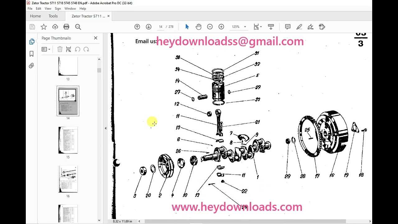 zetor tractor parts diagram