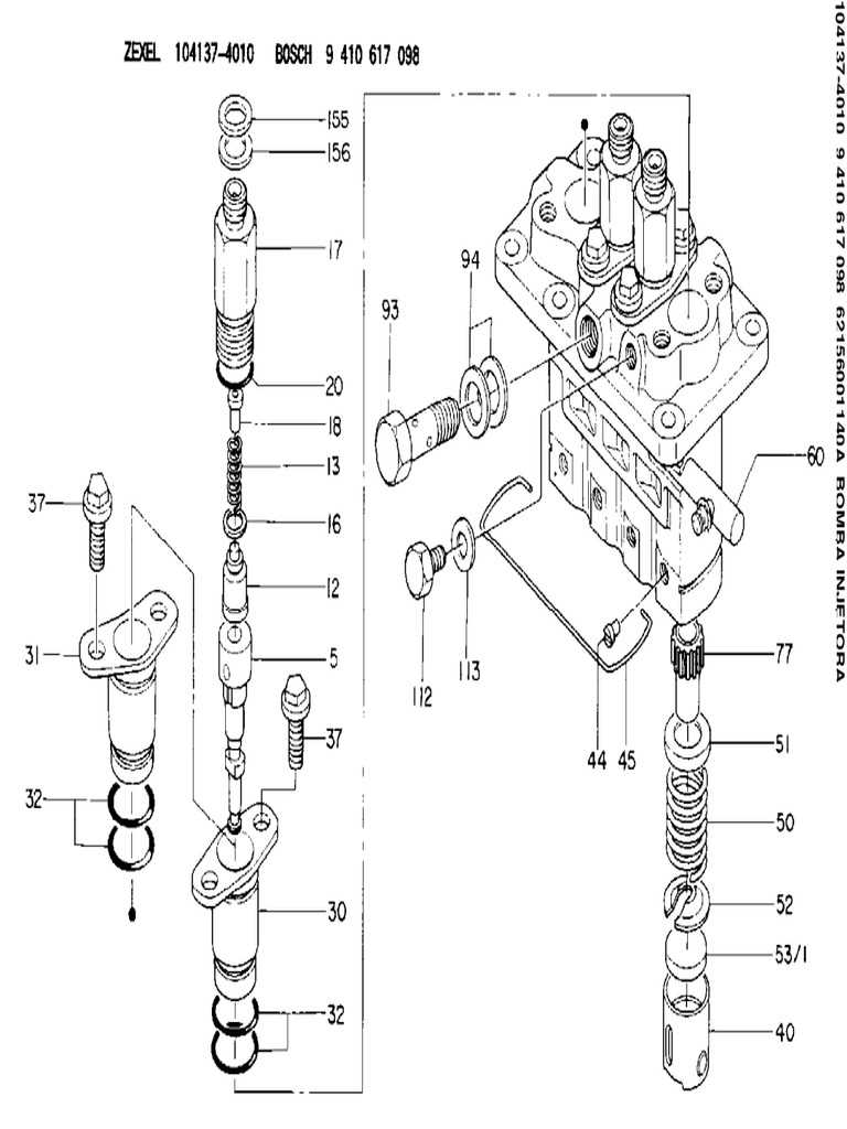 zexel injection pump parts diagram