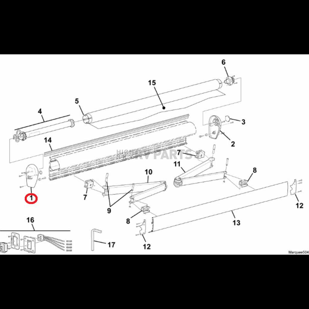 a&e awning parts diagram