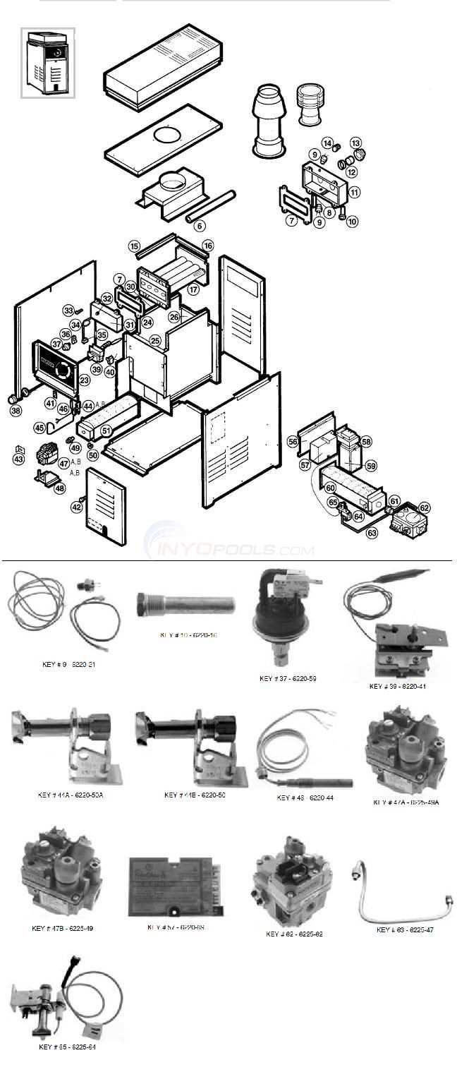 hayward pool heater parts diagram