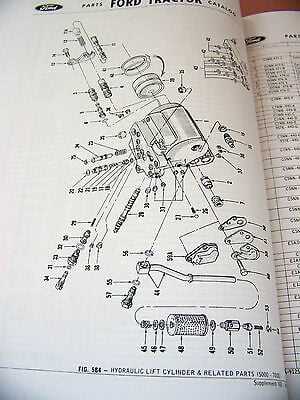 ford 5000 steering parts diagram