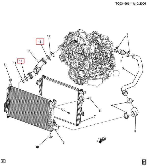 2005 chevy equinox engine parts diagram