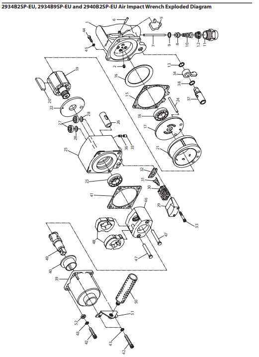 air impact wrench parts diagram