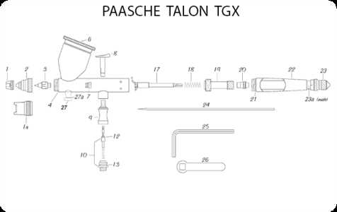 airbrush parts diagram