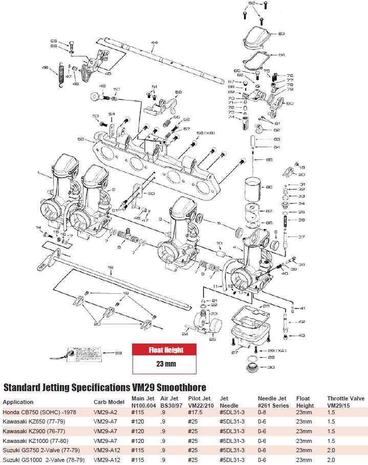 keihin carburetor parts diagram