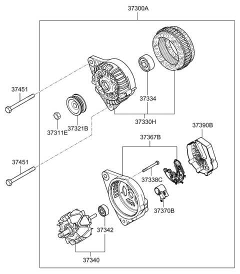 alternator parts diagram