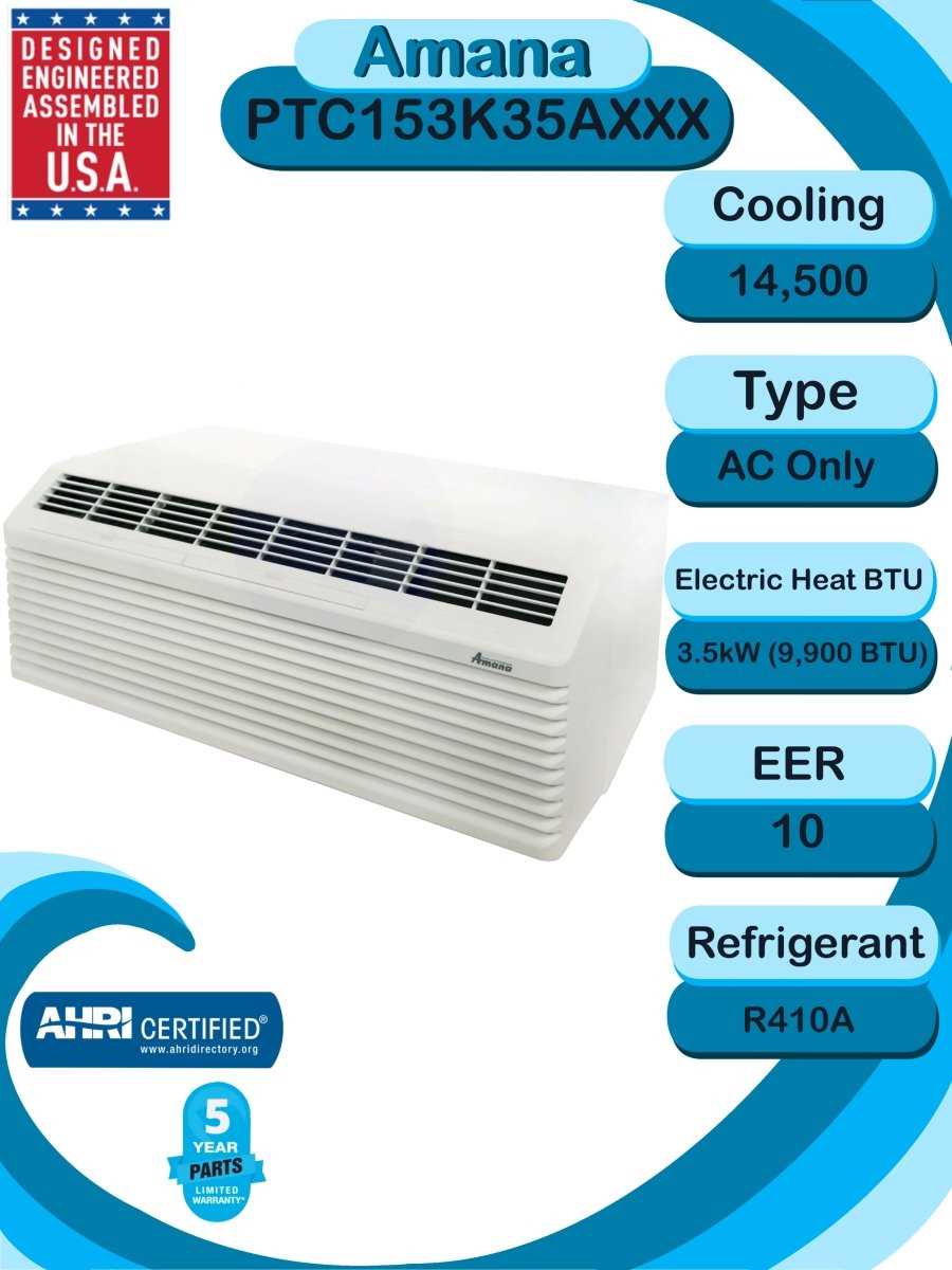 amana ptac parts diagram