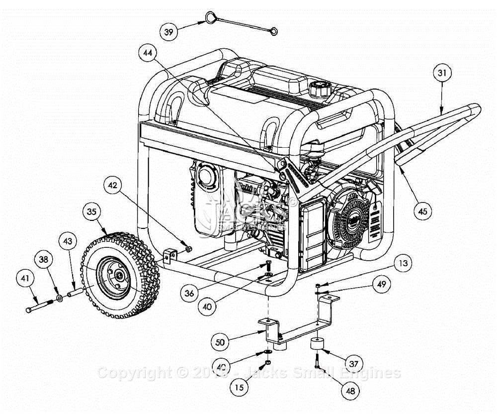 coleman powermate 5000 parts diagram