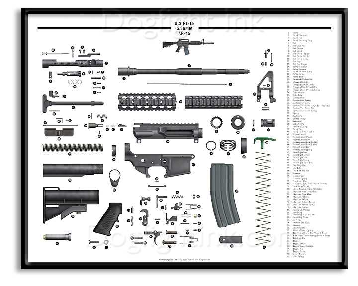 ar 15 lower receiver parts diagram