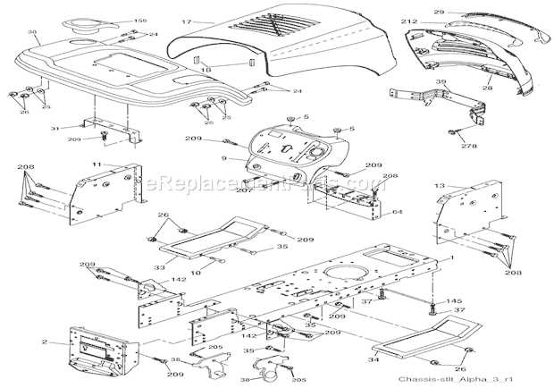 ariens 42 inch riding mower parts diagram