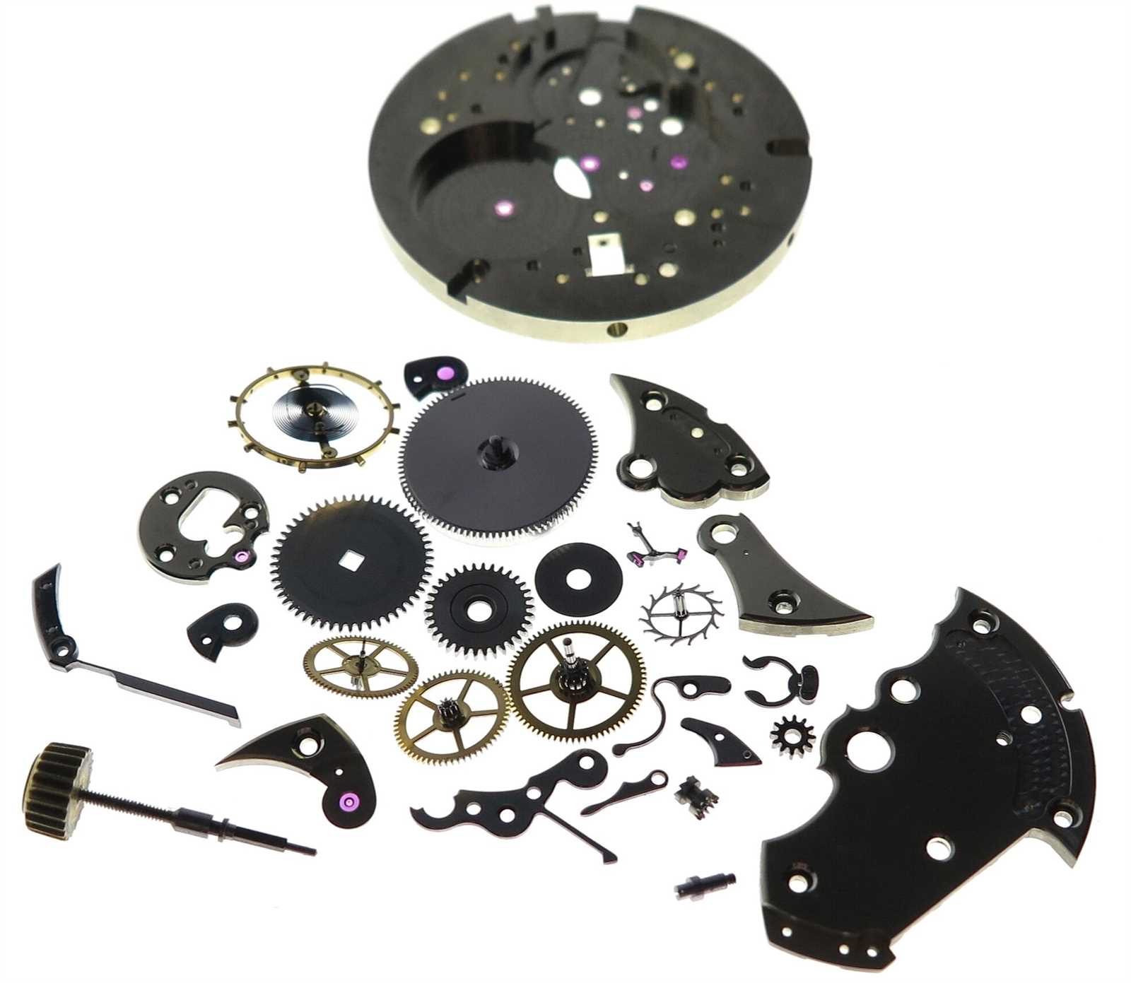 automatic watch movement parts diagram