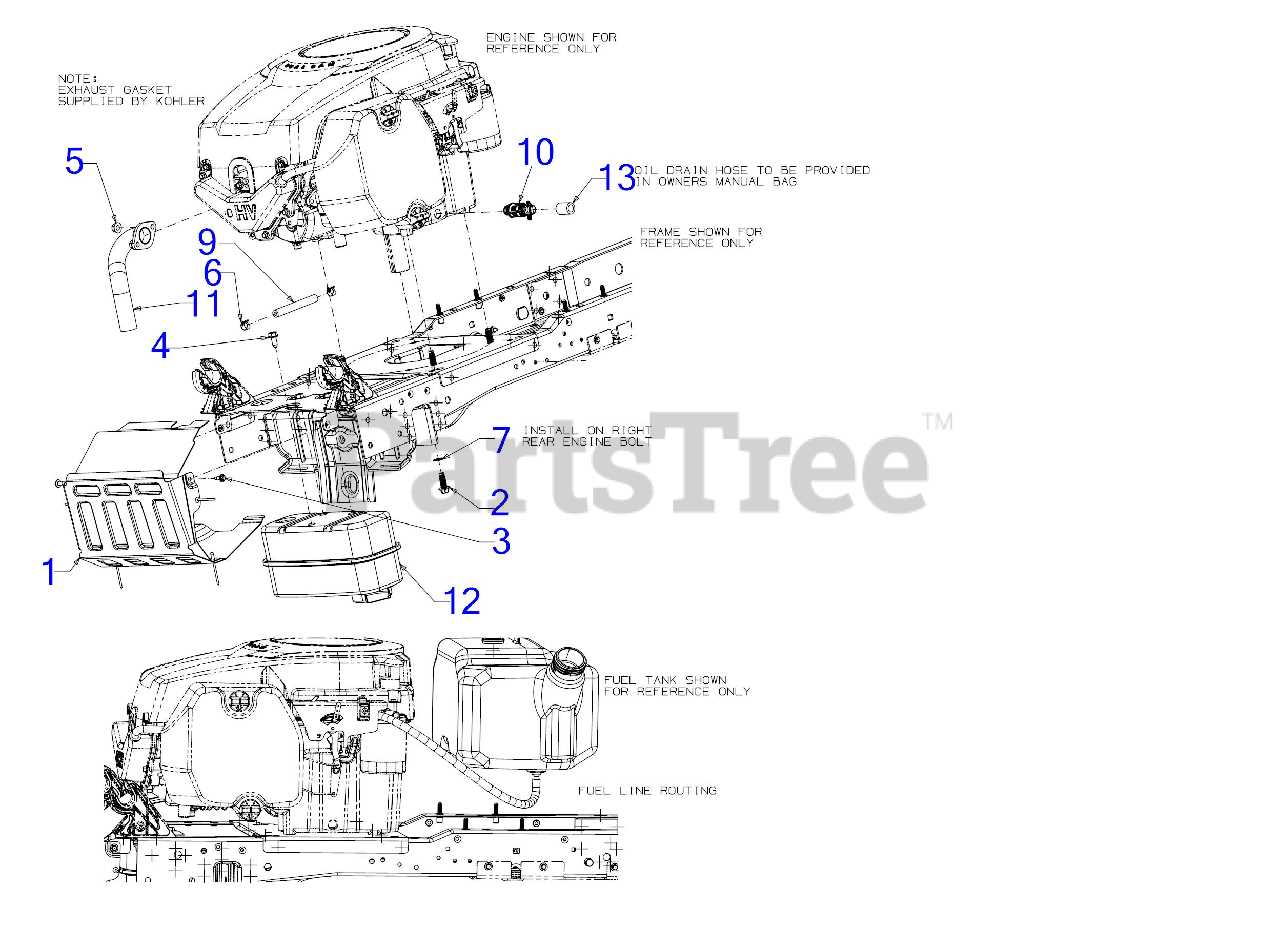 cub cadet xt1 42 parts diagram