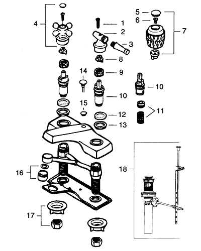 bathroom faucet parts diagram