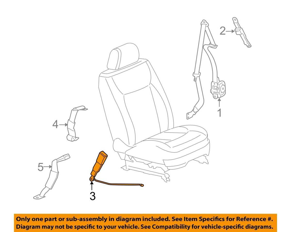 belt buckle parts diagram