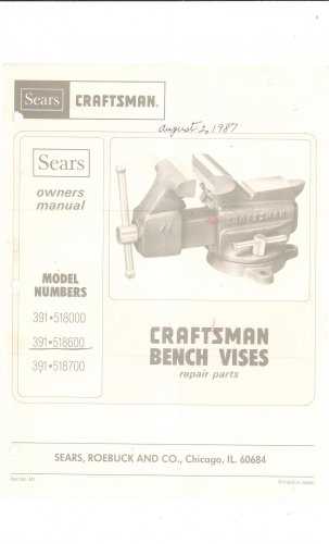 bench vise parts diagram