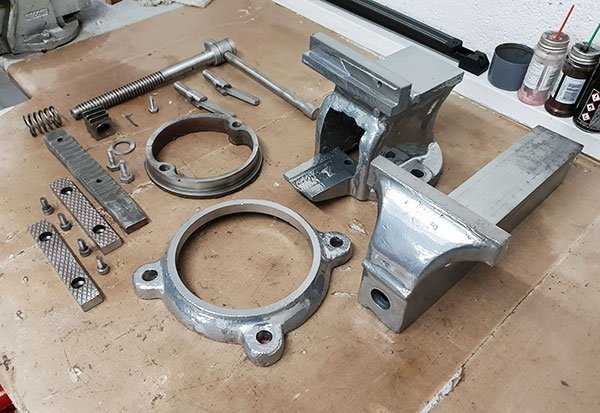 bench vise parts diagram