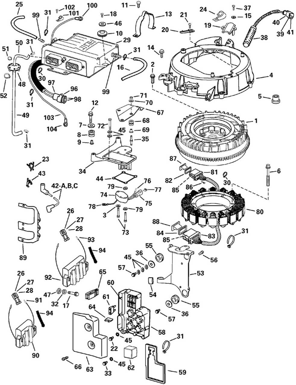 15 hp johnson outboard parts diagram