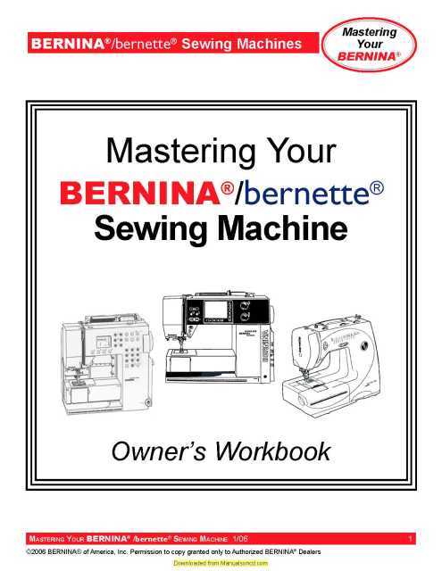 bernina sewing machine diagram of parts