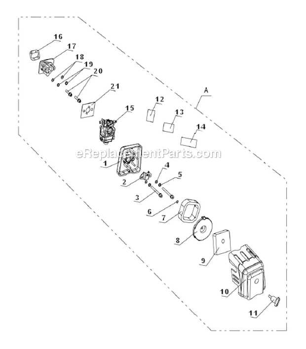 powermate tiller parts diagram