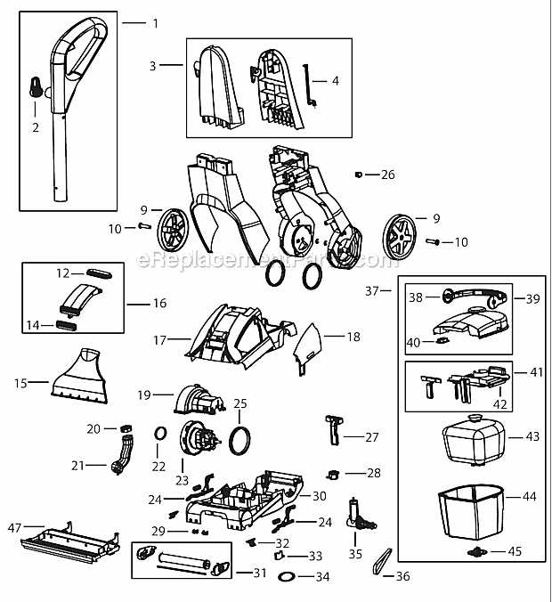 bissell model 1986 parts diagram